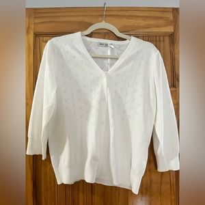 GRACE KARIN Women's 3/4 Sleeve Button Down Knit Cropped Cardigan Sweater